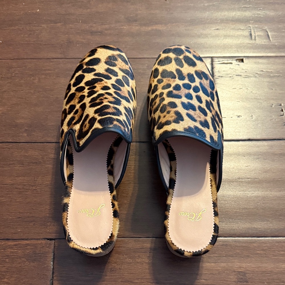 J. Crew Leopard Print Mules